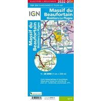 IGN Wandelkaart 3532OTR Massif Du Beaufortain