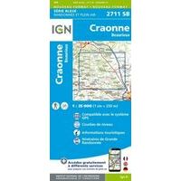IGN Wandelkaart Craonne/Beaurieux 2711 SB 1:25.000