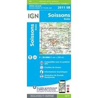 IGN Wandelkaart Soissons/Braine 1:25.000 2611SB