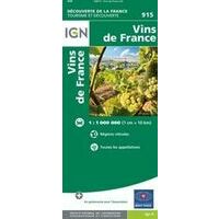 IGN Wegenkaart 915 Vins De France