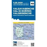 Istituto Geografico Centrale Wandelkaart 102 Valsavarenche 1:25.000