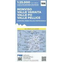 Istituto Geografico Centrale Wandelkaart 106 Monviso 1:25.000