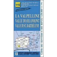 Istituto Geografico Centrale Wandelkaart 115 La Valpelline 1:25.000