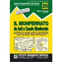 Istituto Geografico Centrale Wandelkaart 20 Il Monferrato Da Asti 1:50.000