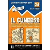 Istituto Geografico Centrale Wandelkaart 24 Il Cuneese 1:50.000