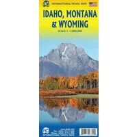 ITMB Wegenkaart Idaho Montana Wyoming