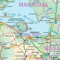 ITMB Wegenkaart Nicaragua & El Salvador