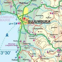 ITMB Wegenkaart Rwanda & Burundi