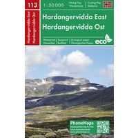 Phonemaps Wandel-fietskaart 113 Hardangervidda Oost
