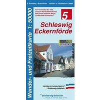 Landesamt Schleswig-Holstein Wandelkaart 5 Schleswig - Eckernforde 1 : 50 000