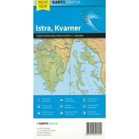 Kartografija Topografische Kaart Istrie En Kvarner Kuststreek