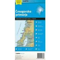 Kartografija Topografische Kaart Kust Van Montenegro 1:100.000