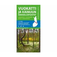 Karttakeskus FInland Wandelkaart Vuokatti Ja Kainuun Kansallispuistot