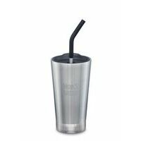 Klean Kanteen 16oz Insulated Tumbler W/straw-lid Brushed Stainle