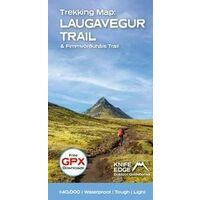 Knife Edge Iceland's Laugavegur Trail Wandelkaart
