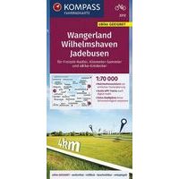 Kompass Fietskaart 3312 Wangerland - Wilhelmshaven