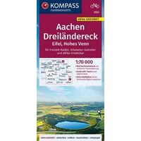 Kompass Fietskaart 3324 Aachen - Dreiländerdreieck - Eifel