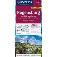 Kompass Fietskaart 3330 Regensburg Und Umgebung