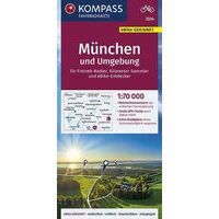 Kompass Fietskaart 3334 München Und Umgebung