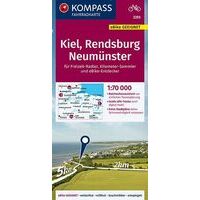 Kompass Fietskaart 3355 Kiel - Rendsburg - Neumünster