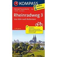 Kompass Fietskaart 7058 Rheinradweg Deel 3 Keulen - Rotter