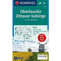 Kompass Wandelkaart 811 Oberlausitz - Zittauer Gebirge
