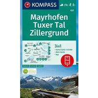Kompass Wandelkaart 037 Mayrhofen - Tuxer Tal