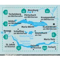 Kompass Wandelkaart 061 Wörthersee - Klagenfurt