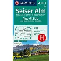 Kompass Wandelkaart 067 Seiser Alm - Alpi Di Siusi
