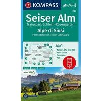 Kompass Wandelkaart 067 Seiser Alm - Alpe Di Siusi