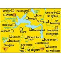 Kompass Wandelkaart 116 Vierwaldstättersee - Vierwoudstedenmeer