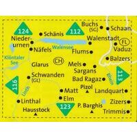 Kompass Wandelkaart 126 Glarnerland