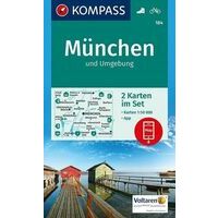 Kompass Wandelkaart 184 München Und Umgebung
