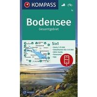 Kompass Wandelkaart 1c Bodensee Gesamtgebiet