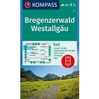 Kompass Wandelkaart 2 Bregenzerwald 