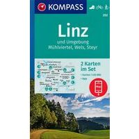 Kompass Wandelkaart 202 Linz En Omgeving