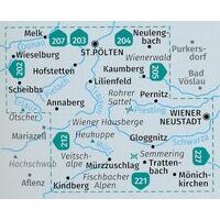 Kompass Wandelkaart Set 210 Wiener Hausberge