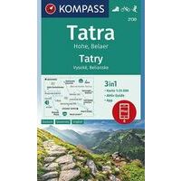 Kompass Wandelkaart 2130 Hoha Tatra - Hoge Tatra