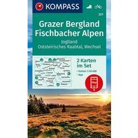 Kompass Wandelkaart 221 Grazer Bergland