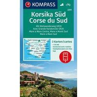 Kompass Wandelkaarten 2251 Corsica Zuid