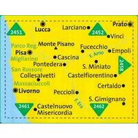 Kompass Wandelkaart 2457 Pisa Livorno San Gimignano