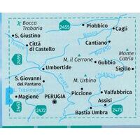 Kompass Wandelkaart 2464 Perugia - Assissi