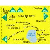 Kompass Wandelkaart 2471 Lago Di Bolsena