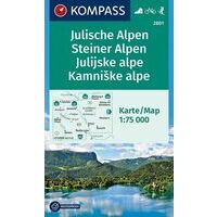 Kompass Wandelkaart 2801 Julische Alpen