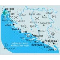 Kompass Wandelkaarten 2900 Kroatië - Dalmatische Kust