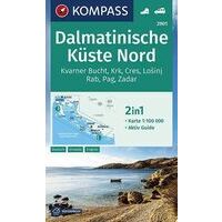 Kompass Wandelkaart 2901 Daltmatische Kust Noord