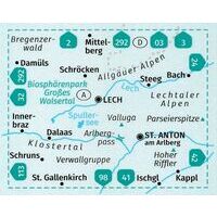 Kompass Wandelkaart 33 Arlberg - Verwallgruppe