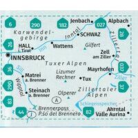 Kompass Wandelkaart 34 Tuxer Alpen