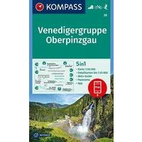 Kompass Wandelkaart 38 Venedigergruppe - Oberpinzgau