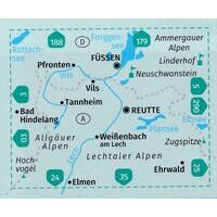 Kompass Wandelkaart 4 Füssen - Ausserfern